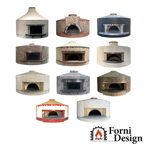 Fixed Wood And Gas Combustion Ovens by Forni-Design